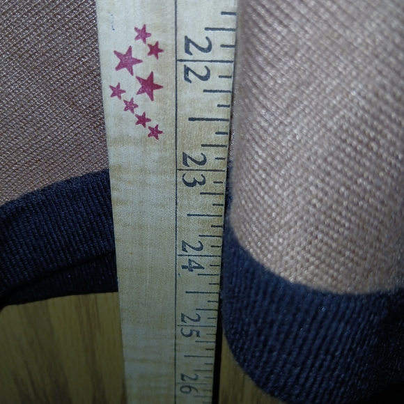 Magaschoni Sweatshirt Long Sleeve Womens Size XL Brown Tan & Black Golden Accent - Picture 11 of 13